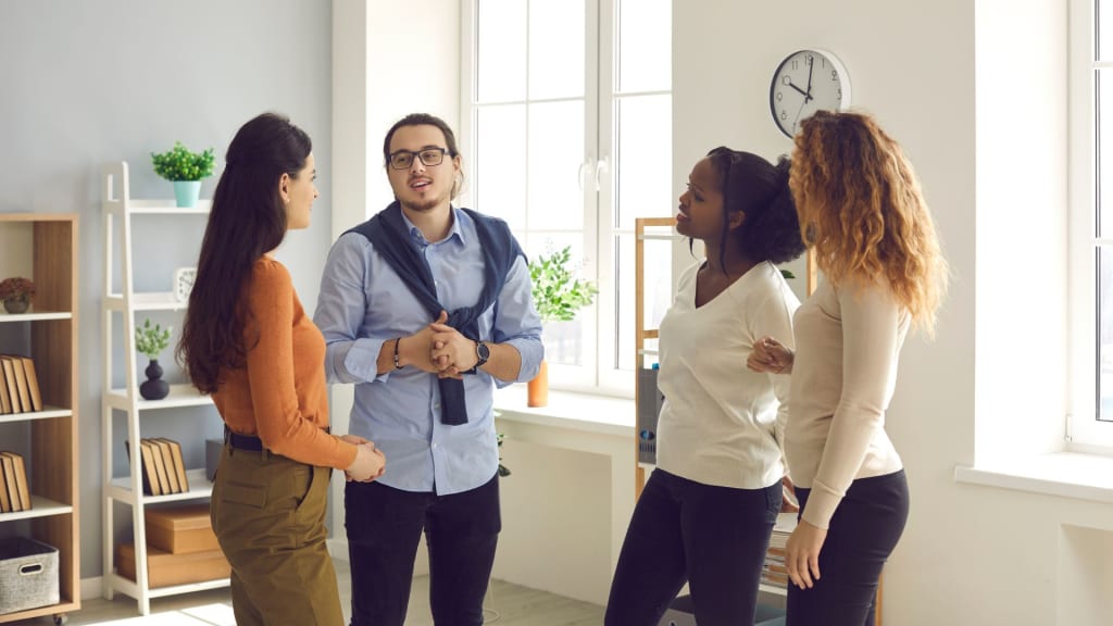 Group of Therapist Colleagues Talking